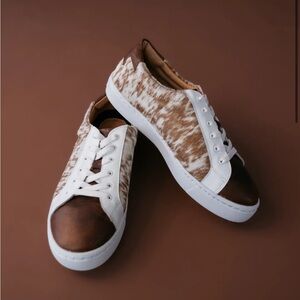 THE COWHIDE TENNIS SHOES